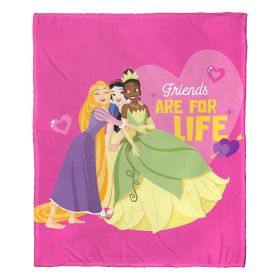Disney Princesses; Friends for Life Aggretsuko Comics Silk Touch Throw Blanket; 50" x 60"