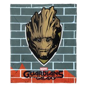 Guardians of the Galaxy; Trophy Groot Aggretsuko Comics Silk Touch Throw Blanket; 50" x 60"