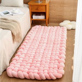 Woven Bedroom Rug Window Cushion Ledge Cushion Household Sofa Cushion Floor Mat Tatami (Option: Pink-60x180cm)